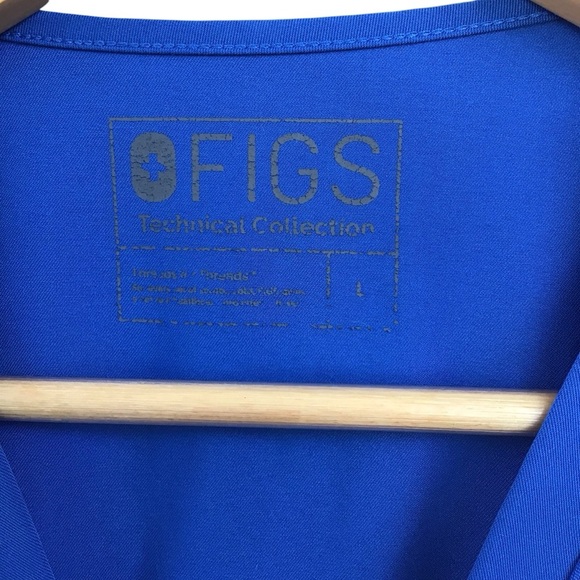 Figs Blue V-Neck Scrub Top - Picture 5 of 5